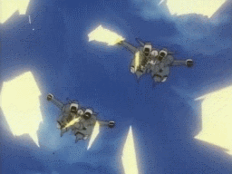 Animation of Gundam Wing episode, complete with giant guns and maniac laughter. (Sunrise)