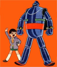 Iron Man No. 28 and his pilot pose. (Tele-Cartoon)