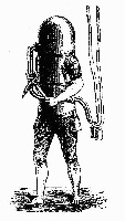 Person in SCUBA system.