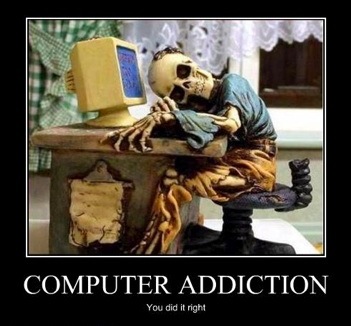 computer addiction meme